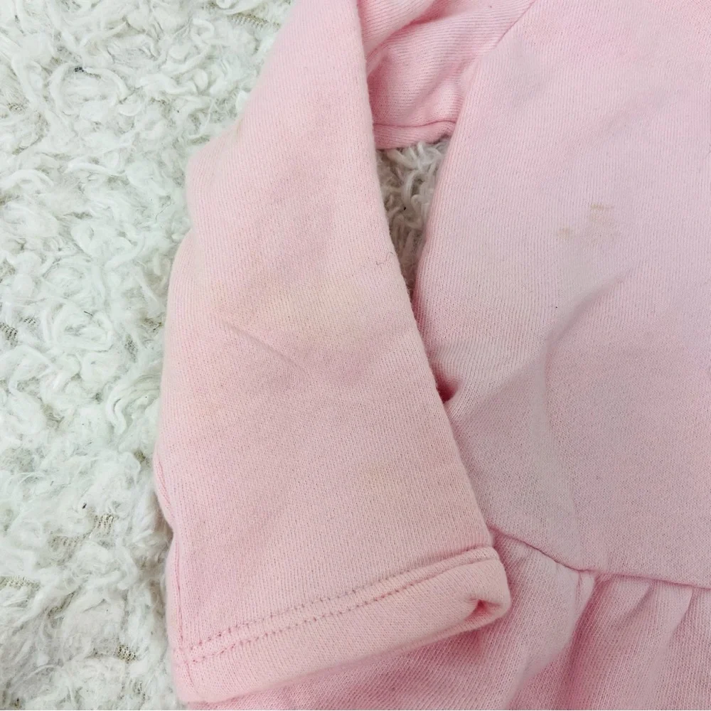 Carter's Pink & Gray dalmatian Dog pink ruffle long sleeve gray stretch leggings - Picture 13 of 17